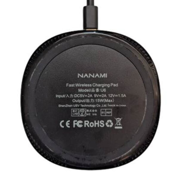 Fast Wireless Charger, NANAMI 15W Max Qi Charging Pad for Phones AirPods - Picture 3 of 4